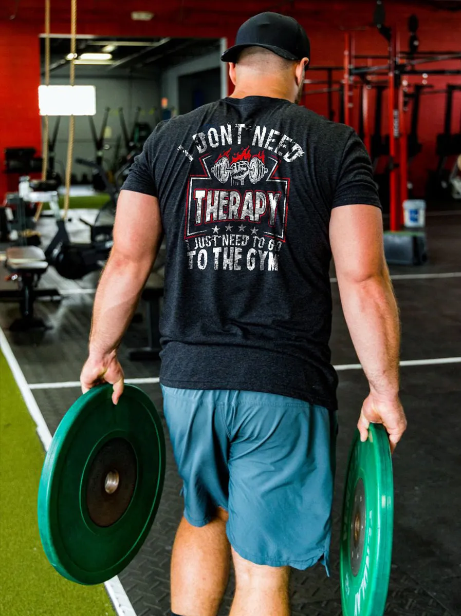 I Don't Need Therapy Printed Men's T-shirts sold by Polyalien product image thumbnail 2