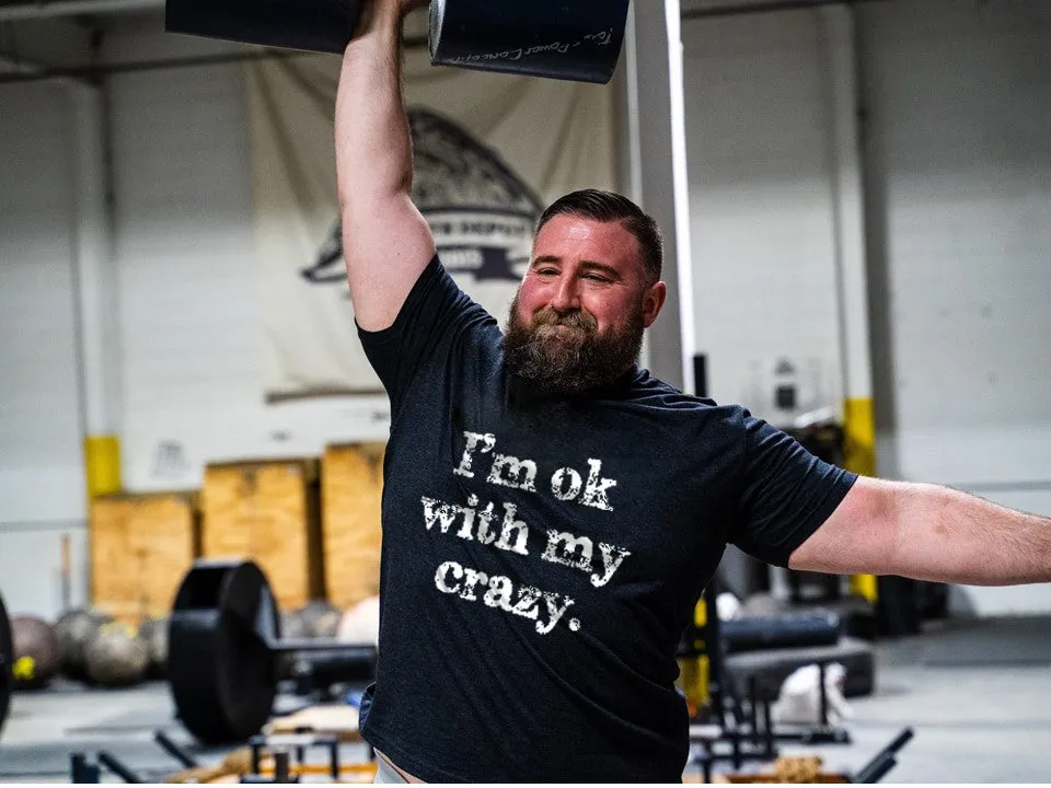 I'm Ok With My Crazy Printed Men's T-shirt sold by Polyalien product image thumbnail 2