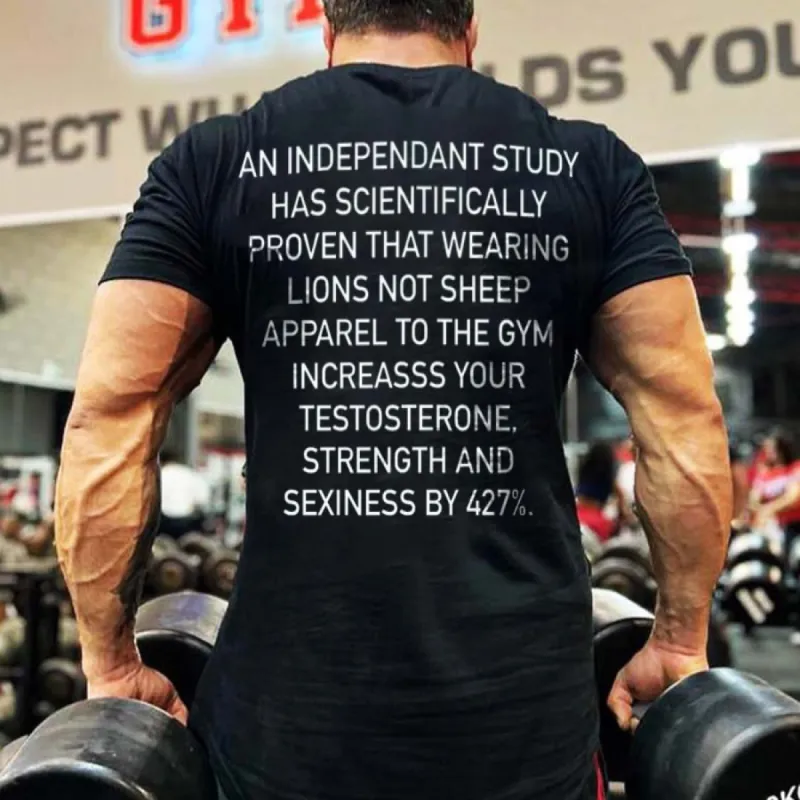 An Independant Study Has Scientifically Proven That Printed Men's T-shirts sold by Polyalien