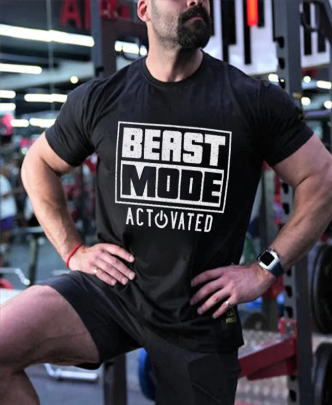 Beast Mode Activated Printed Men's T-shirt sold by Polyalien