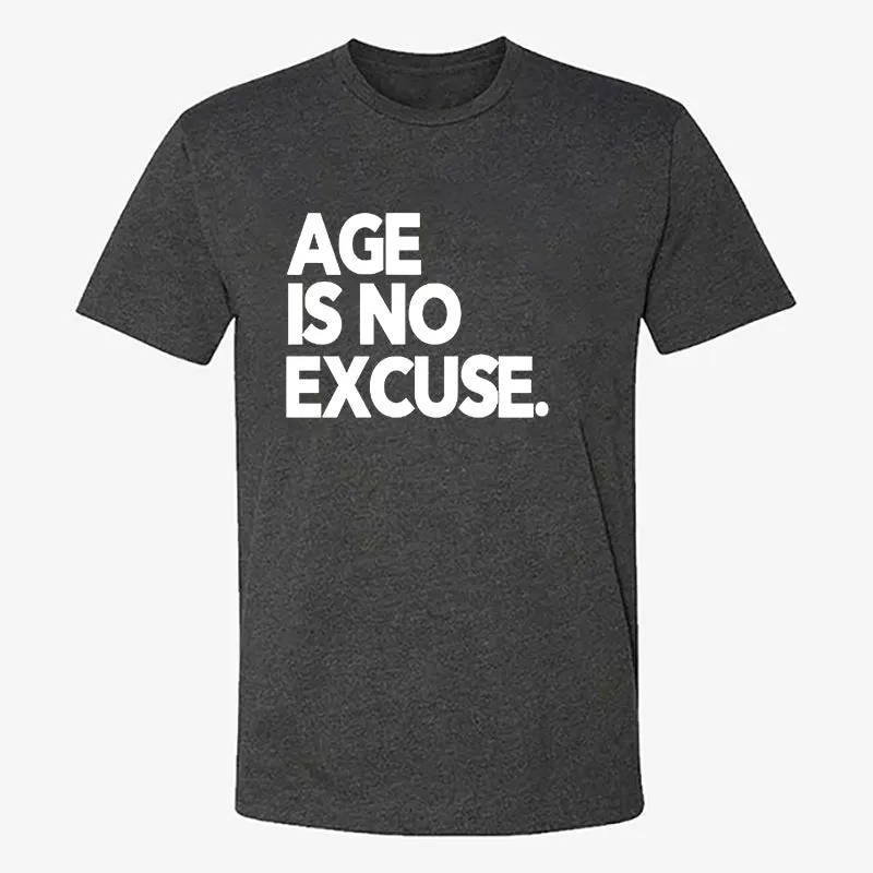 Age Is No Excuse Printed Men's T-shirt sold by Polyalien product image thumbnail 4