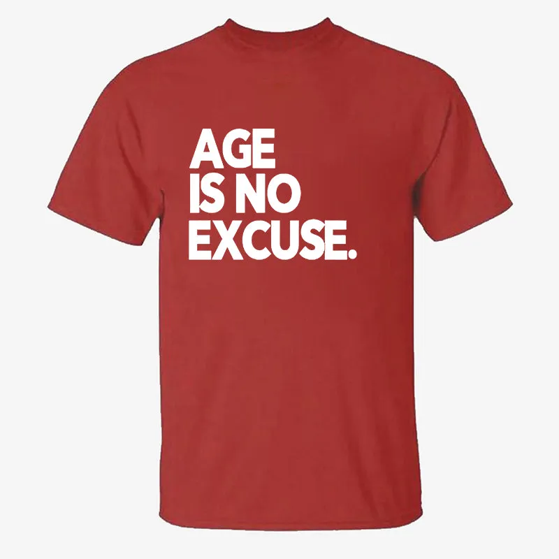 Age Is No Excuse Printed Men's T-shirt sold by Polyalien product image thumbnail 5