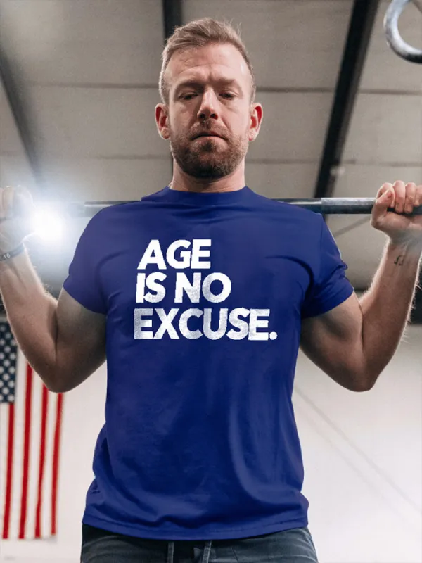 Age Is No Excuse Printed Men's T-shirt sold by Polyalien