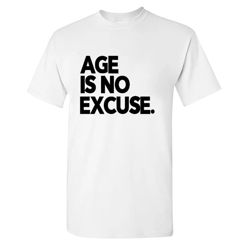 Age Is No Excuse Printed Men's T-shirt sold by Polyalien product image thumbnail 2
