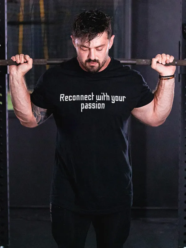 Reconnect With Your Passion Printed Men's T-shirt sold by Polyalien