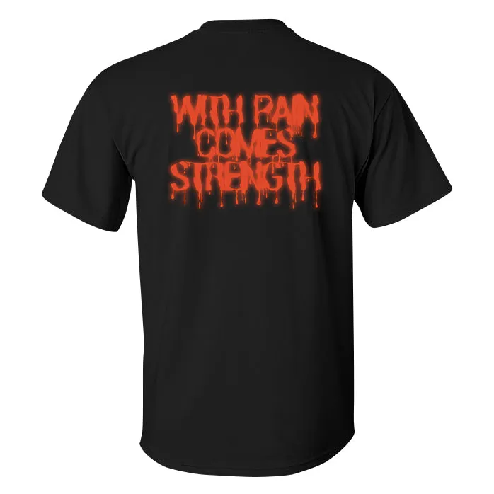With Pain Comes Strength Printed Men's T-shirt sold by Polyalien product image thumbnail 2