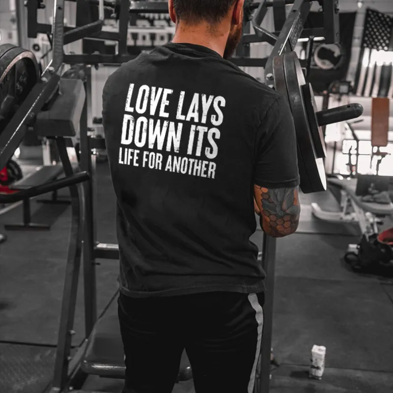 Love Lays Down Its Life For Another Printed Men's T-shirt sold by Polyalien