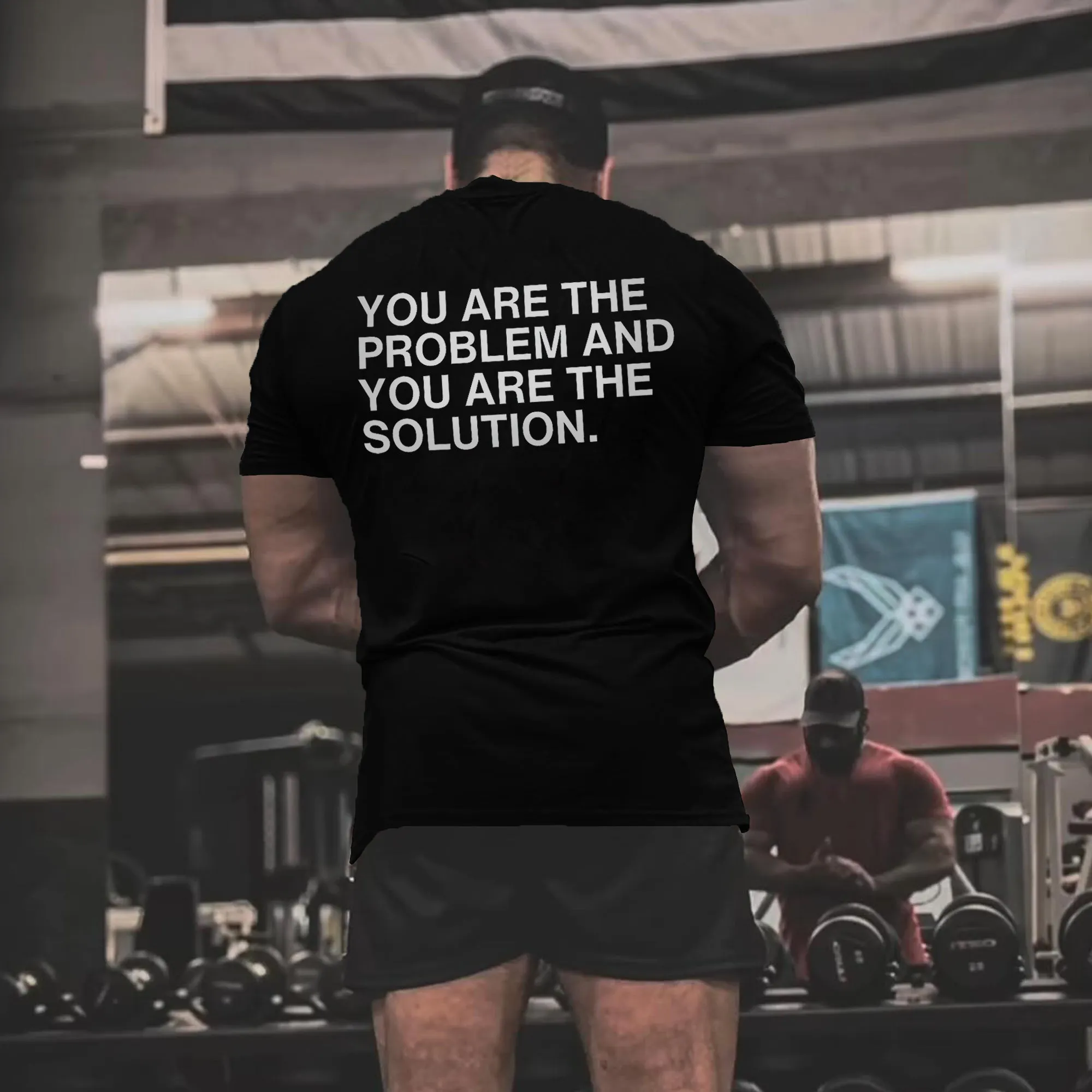 You Are The Problem And You Are The Solution Printed Men's T-shirt sold by Polyalien