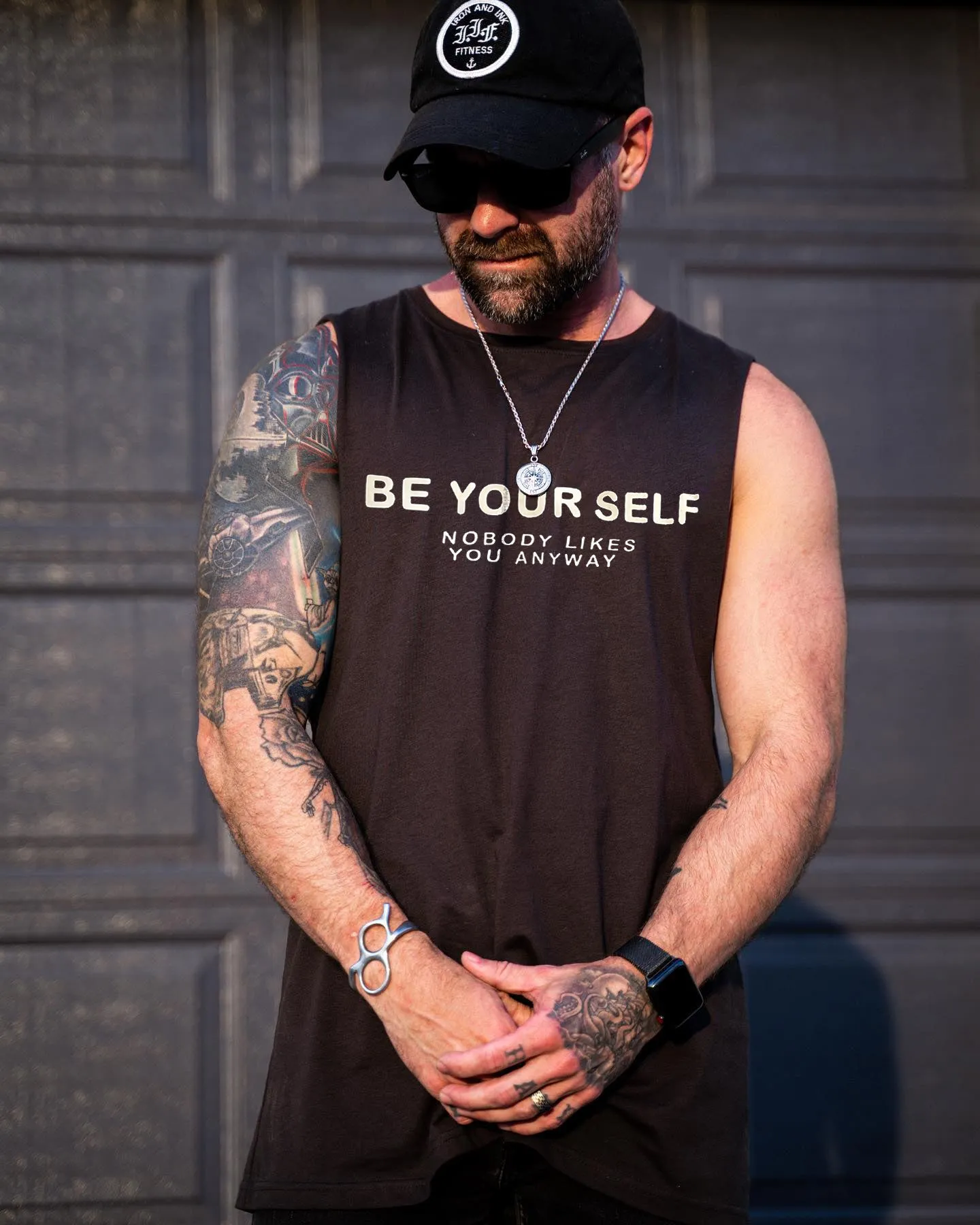 Be Your Self Printed Men's Vest sold by Polyalien