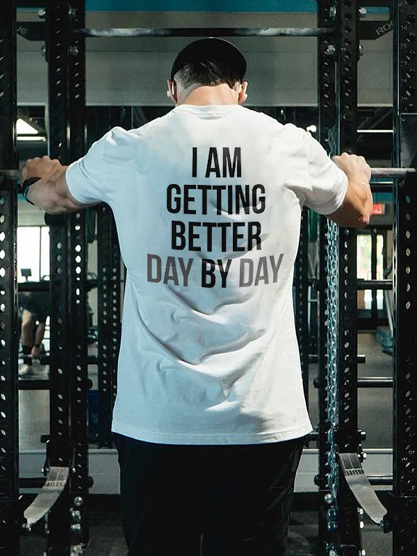 I Am Getting Better Day By Day Printed Men's T-shirt sold by Polyalien