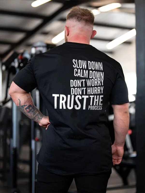 Slow Down Calm Down Printed Men's T-shirt sold by Polyalien