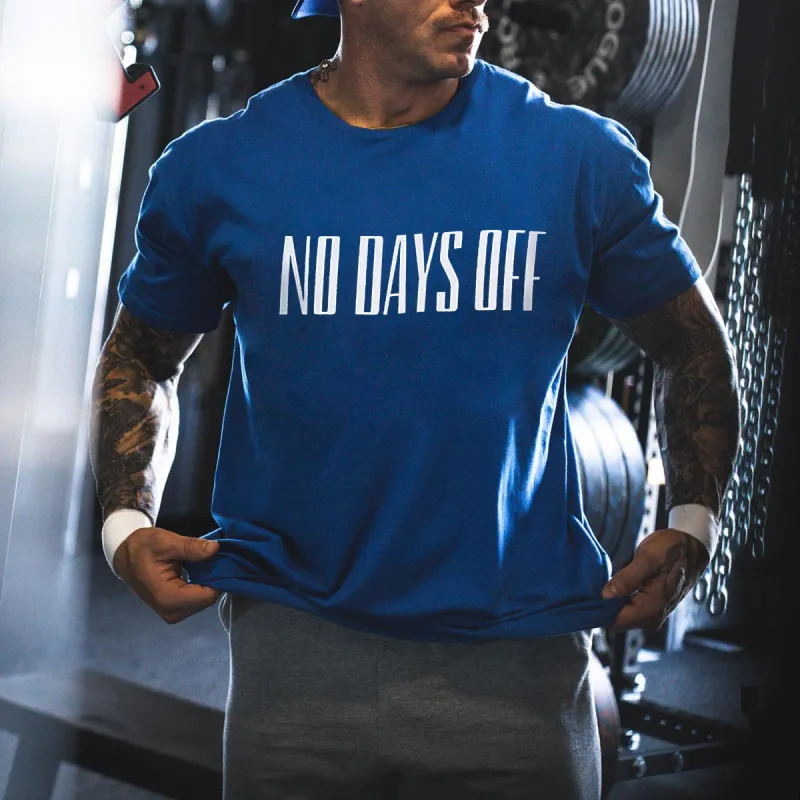 No Days Off Printed Men's T-shirt sold by Polyalien