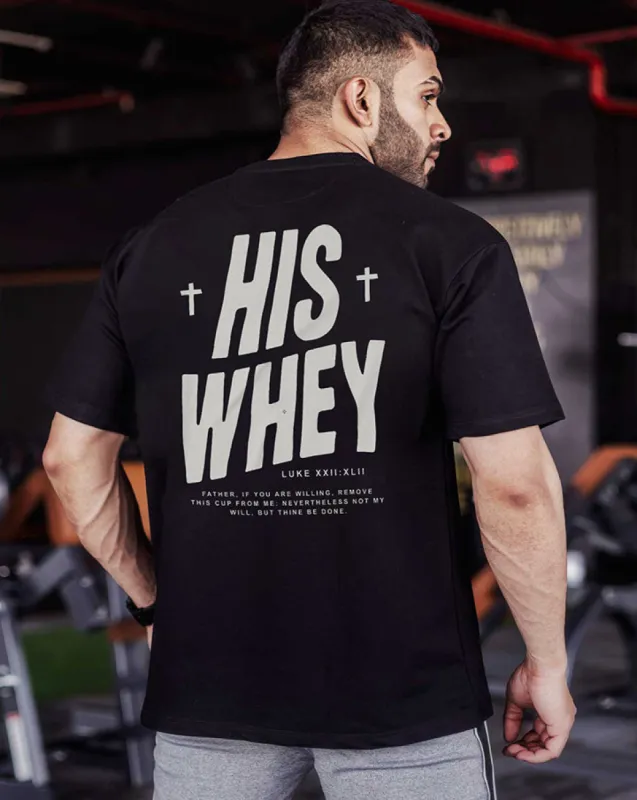His Whey Printed Men's T-shirt sold by Polyalien