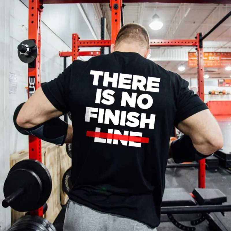 There Is No Finish Line Printed Men's T-shirt sold by Polyalien