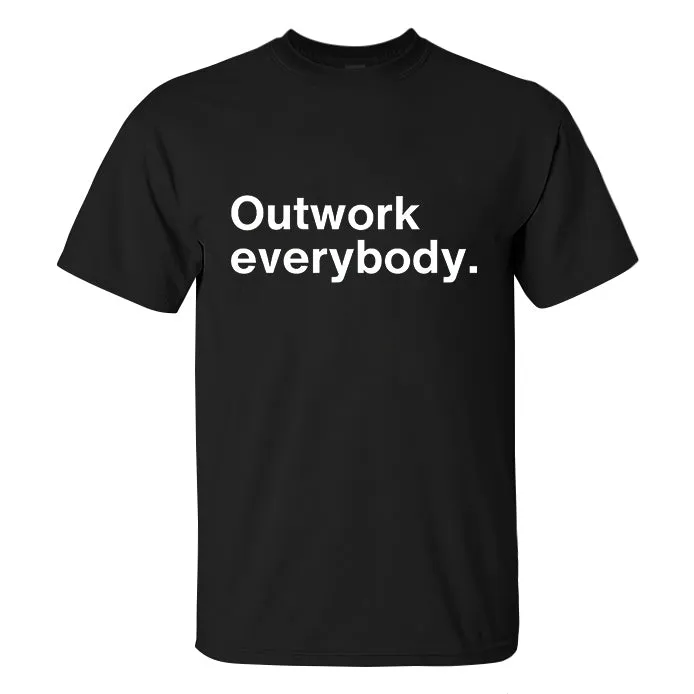 Outwork Everybody Printed Men's T-shirt sold by Polyalien product image thumbnail 2