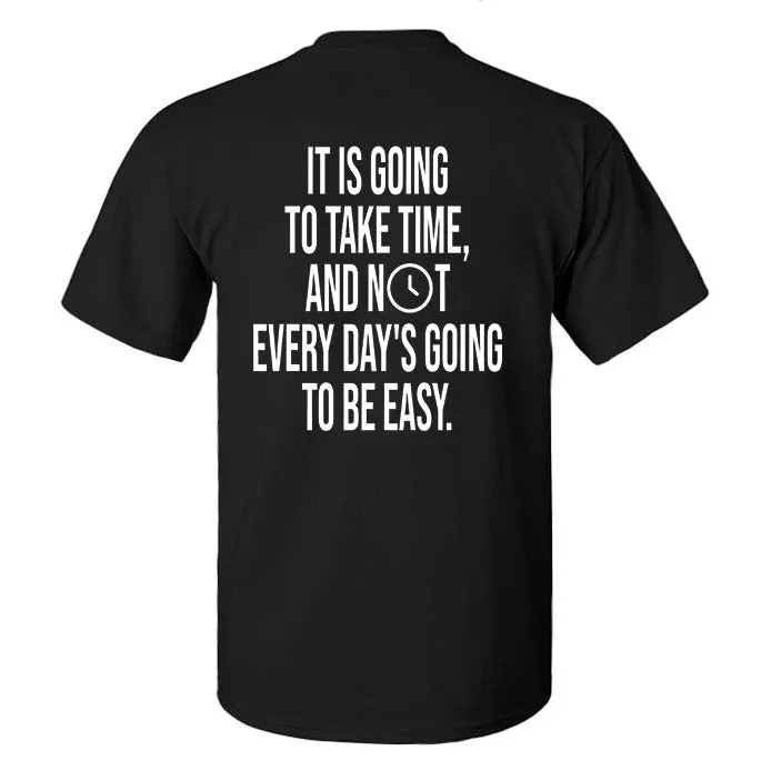 It Is Going To Take Time Printed Men's T-shirt sold by Polyalien product image thumbnail 2