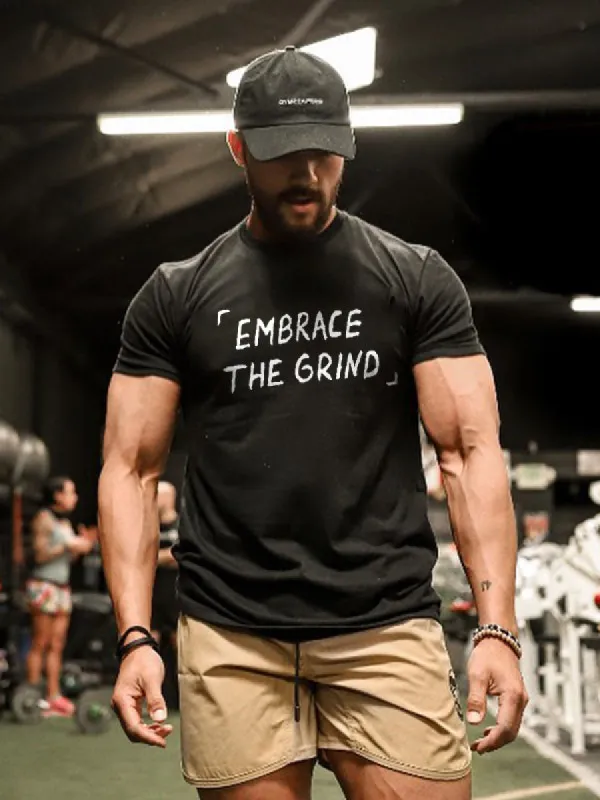 Embrace The Grind Printed Men's T-shirt sold by Polyalien