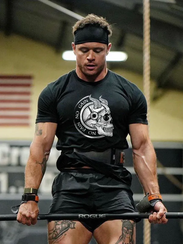 No Pain No Gain Printed Men's T-shirt sold by Polyalien