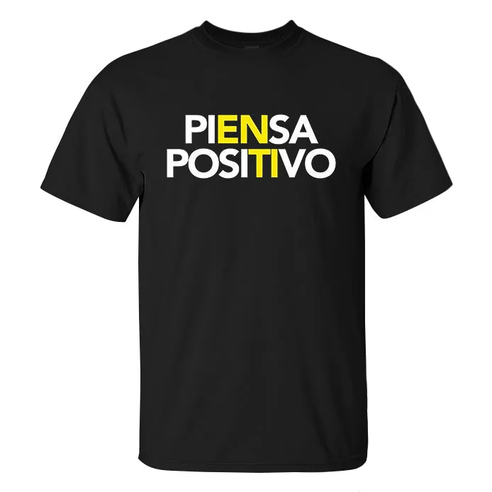Piensa Positivo Printed Men's T-shirt sold by Polyalien product image thumbnail 2