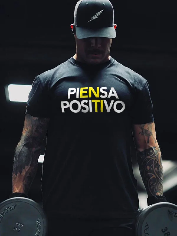 Piensa Positivo Printed Men's T-shirt made by Polyalien