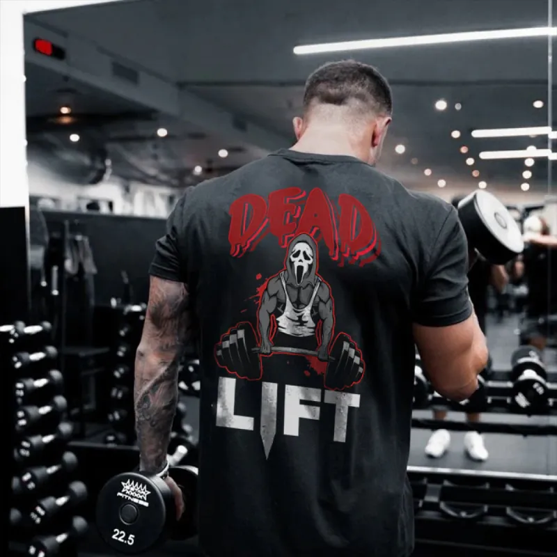 Dead Lift Printed Men's T-shirt sold by Polyalien