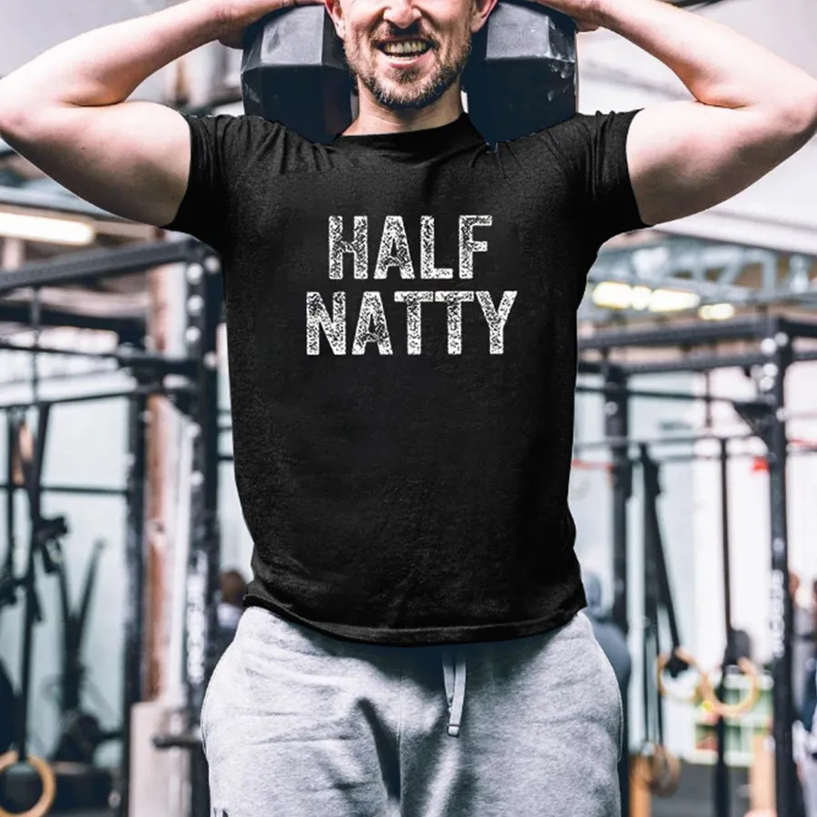 Half Natty Printed Men's T-shirt sold by Polyalien