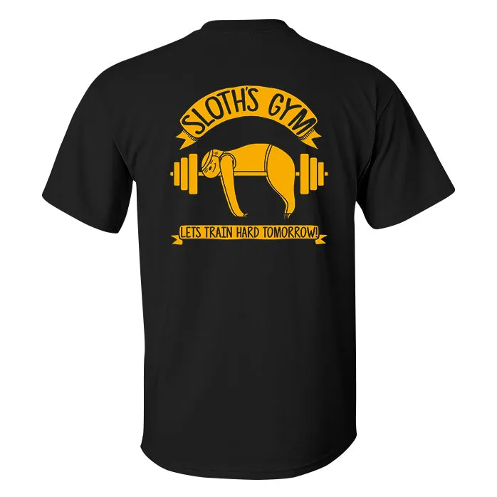 Sloth's Gym Printed Men's T-shirt sold by Polyalien product image thumbnail 2