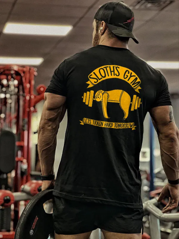 Sloth's Gym Printed Men's T-shirt made by Polyalien