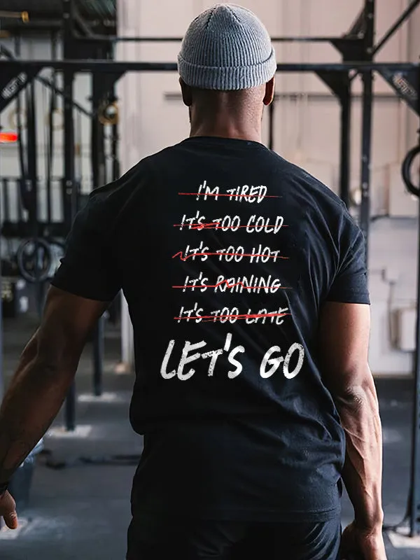 Let's Go Printed Men's T-shirt sold by Polyalien
