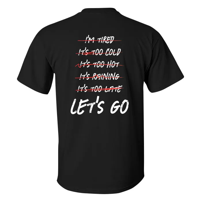 Let's Go Printed Men's T-shirt sold by Polyalien product image thumbnail 2