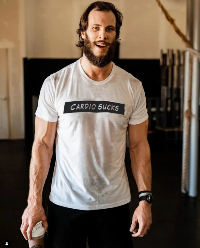 Cardio Sucks Printed Men's T-shirt sold by Polyalien
