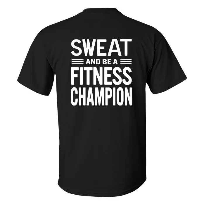 Sweat Now Shine Later Printed Men's T-shirt sold by Polyalien product image thumbnail 2