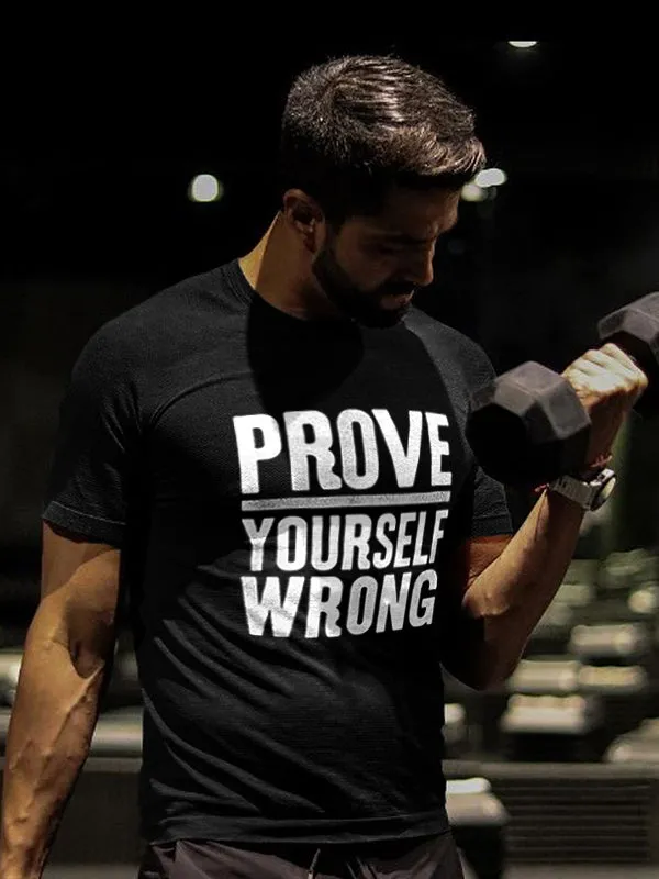 Prove Yourself Wrong Printed Men's T-shirt sold by Polyalien
