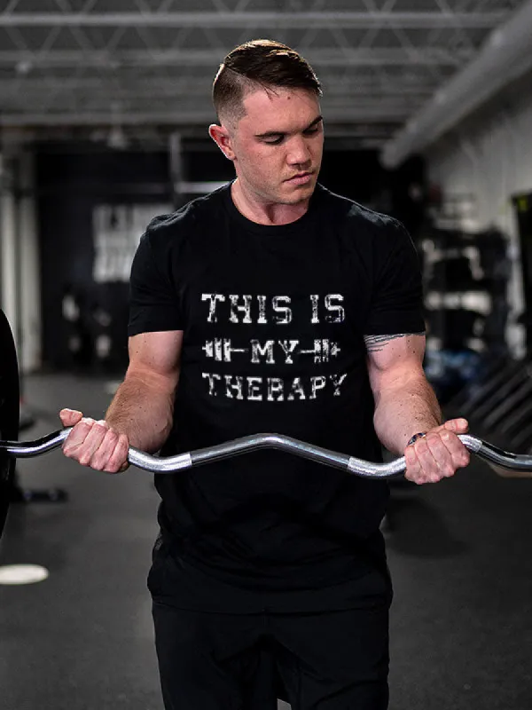 This Is My Therapy Printed Men's T-shirt sold by Polyalien