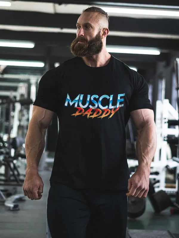 Muscle Daddy Printed Men's T-shirt sold by Polyalien