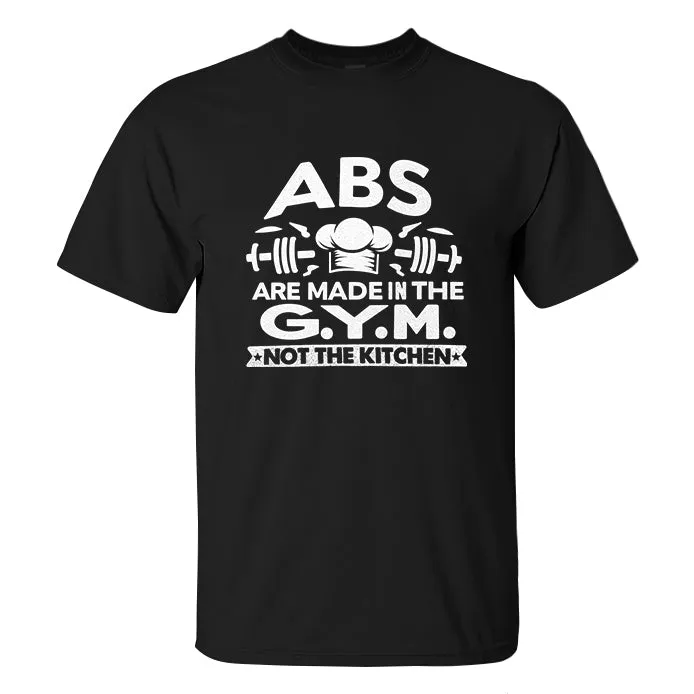 Abs Are Made In The G.Y.M Printed Men's T-shirt sold by Polyalien product image thumbnail 2