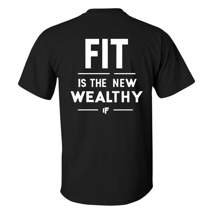 Fit Is The New Wealthy Printed Men's T-shirt sold by Polyalien product image thumbnail 2