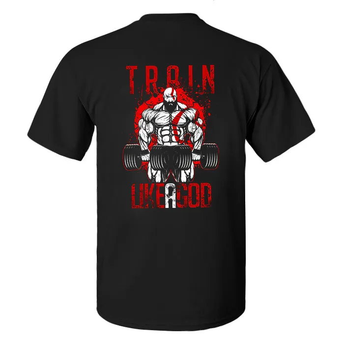 Train Like A God Printed Men's T-shirt sold by Polyalien product image thumbnail 2