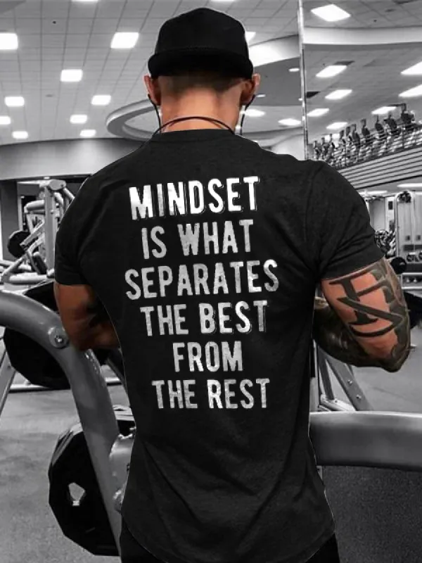 Mindset Is What Separates From The Rest Printed Men's T-shirt sold by Polyalien