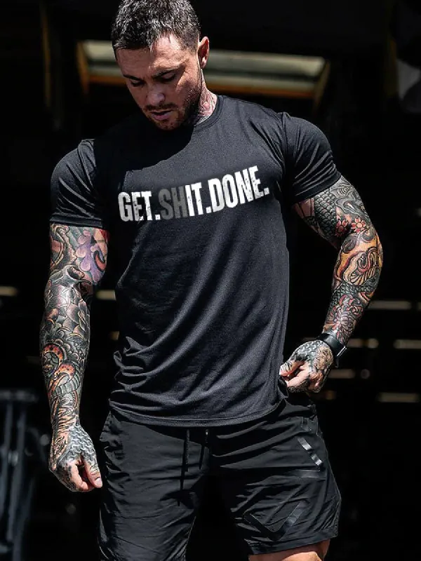 Get It Done Printed Men's T-shirt made by Polyalien
