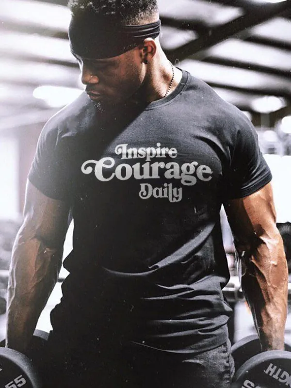 Inspire Courage Daily Printed Men's T-shirt sold by Polyalien