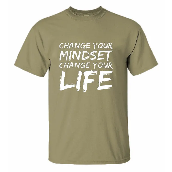 Change Your Mindset Change Your Life Printed Men's T-shirt sold by Polyalien product image thumbnail 4