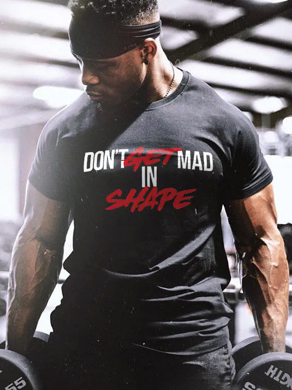 Don't Get Mad In Shape Printed Men's T-shirt sold by Polyalien