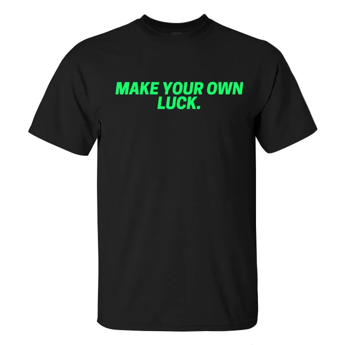 Make Your Own Luck Printed Men's T-shirt sold by Polyalien product image thumbnail 2