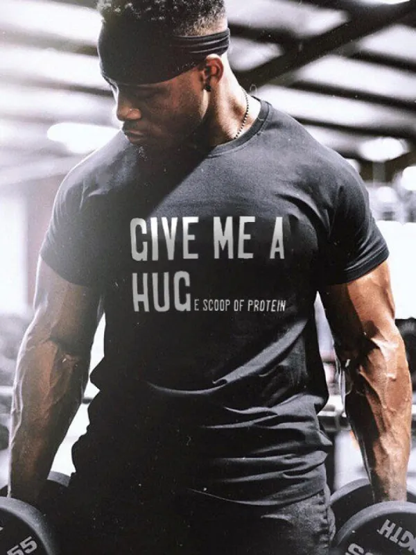 Give Me A Hug Printed Men's T-shirt sold by Polyalien