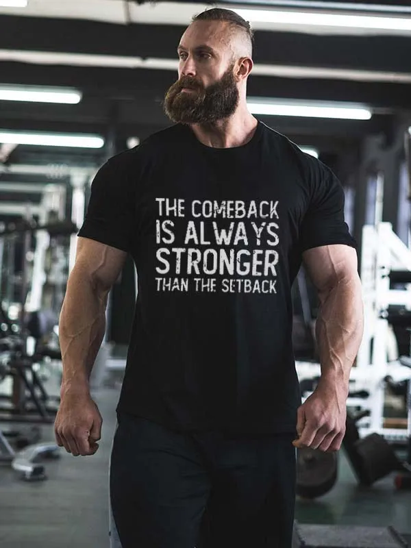 The Comeback Is Always Stronger Printed Men's T-shirt sold by Polyalien