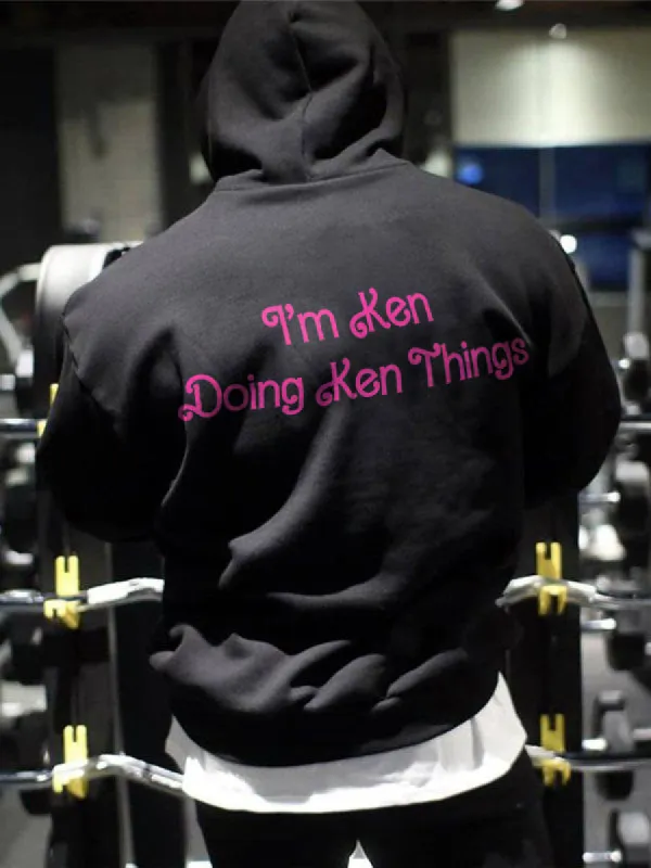 I'm Ken Doing Ken Things Printed Men's Hoodie sold by Polyalien