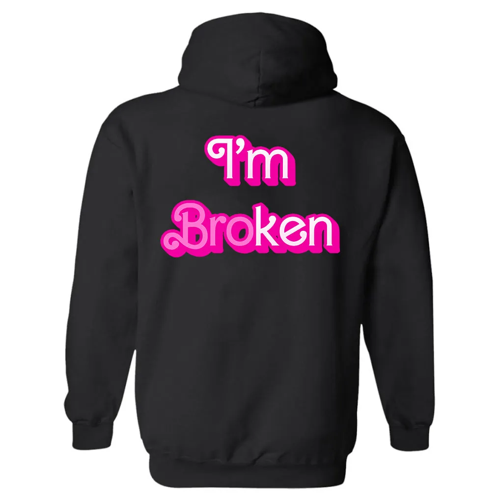 I'm Broken Printed Men's Hoodie sold by Polyalien product image thumbnail 2