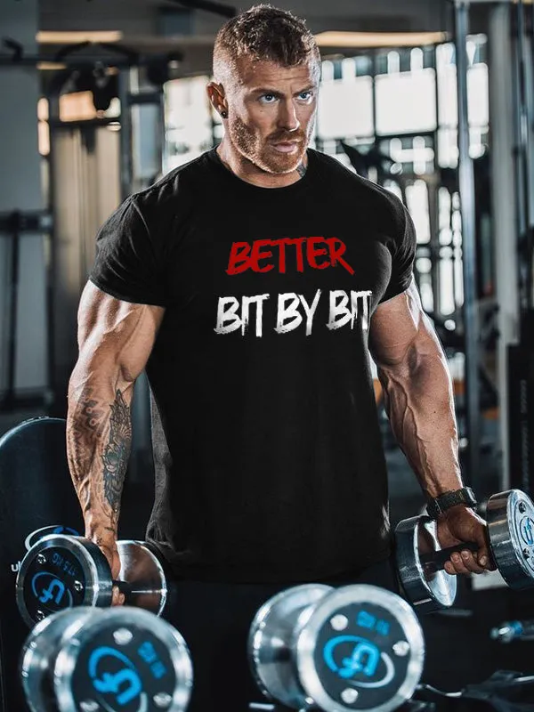 Better, Bit By Bit Printed Men's T-shirt | Parallel