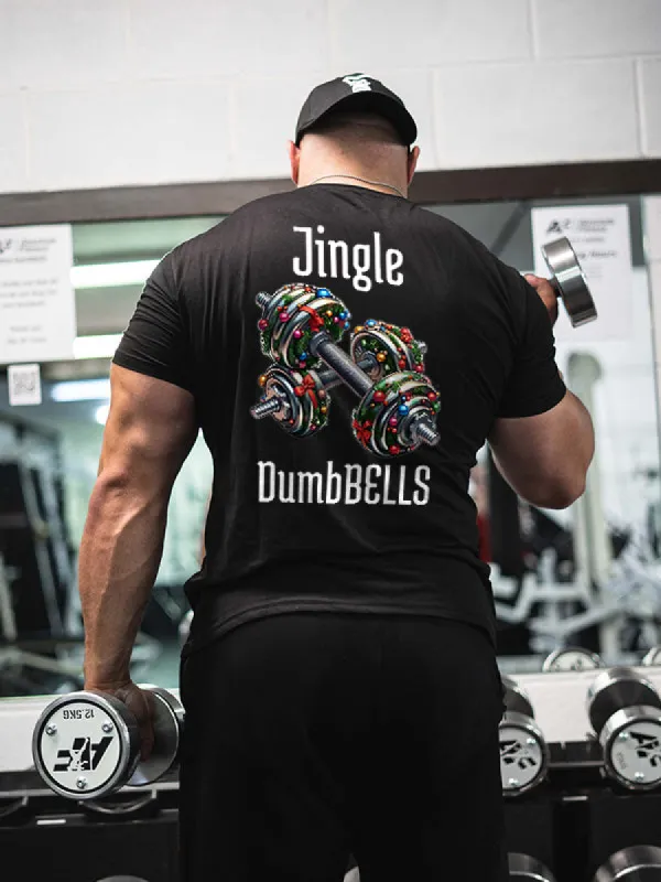 Jingle Dumbbells Printed Men's T-shirt sold by Polyalien